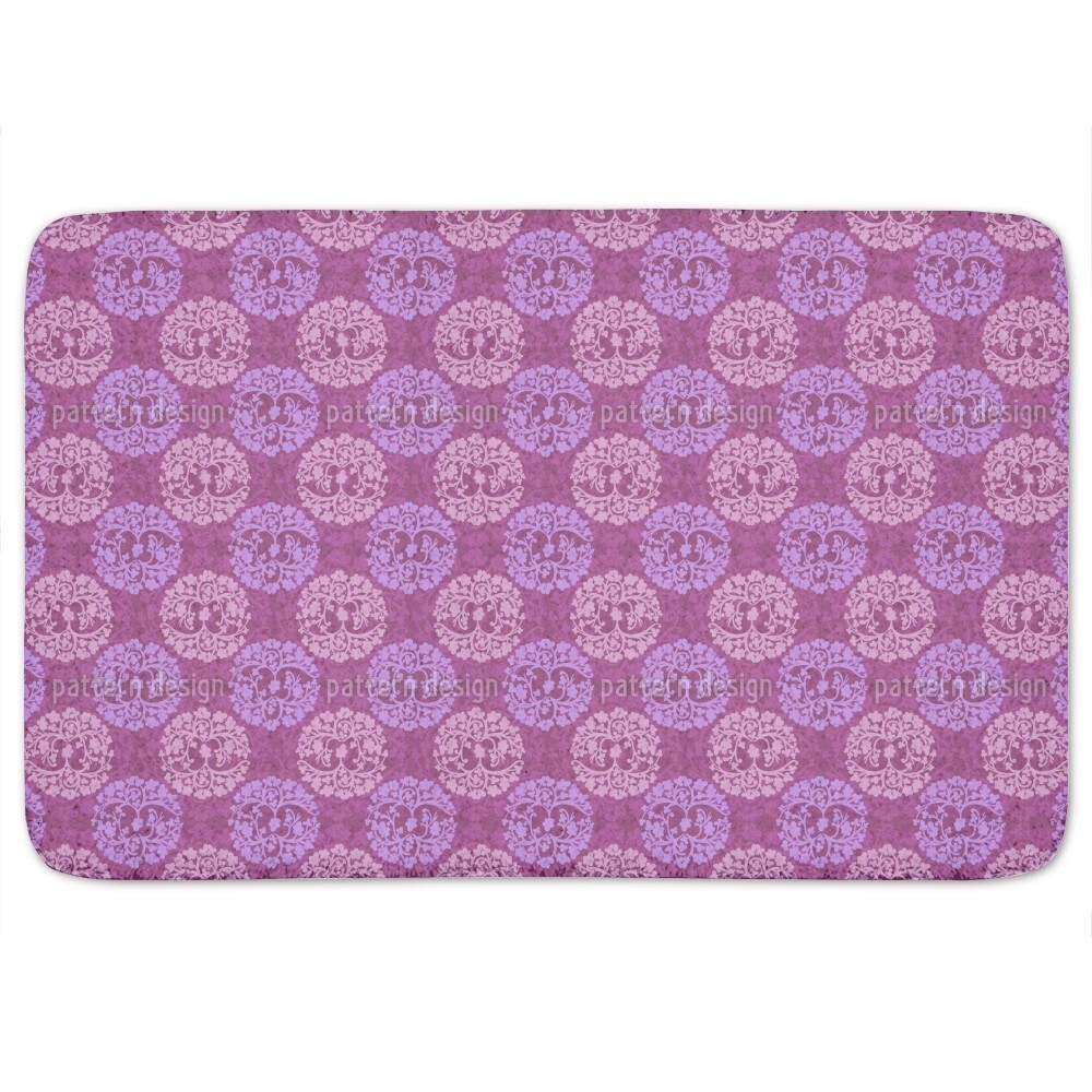 Calm Wood Purple Bath Mat - Multi-color