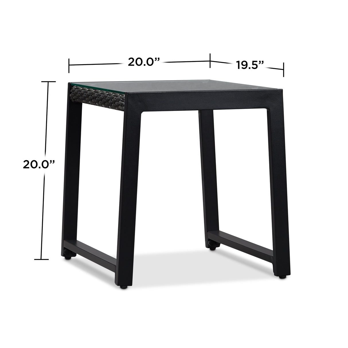 Calvin 20" End Table Set of Two in Black by Real Flame