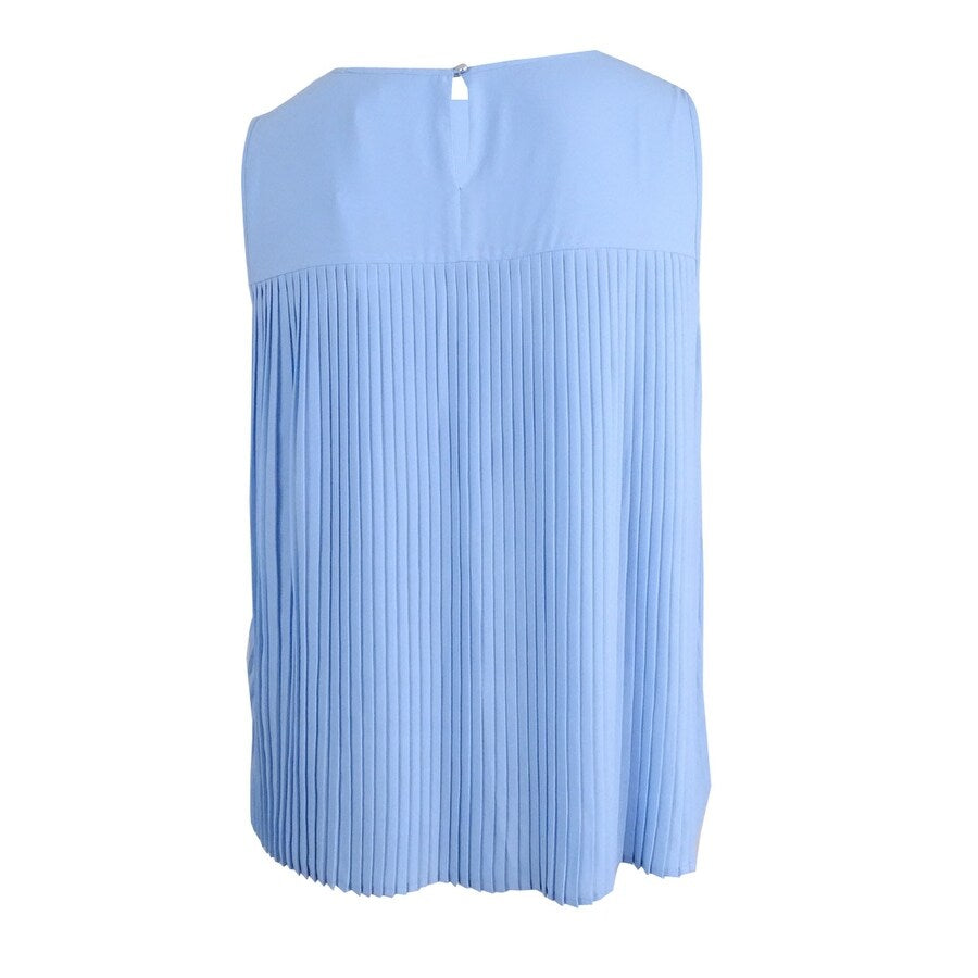 Calvin Klein Women's Sleeveless Pleated Top