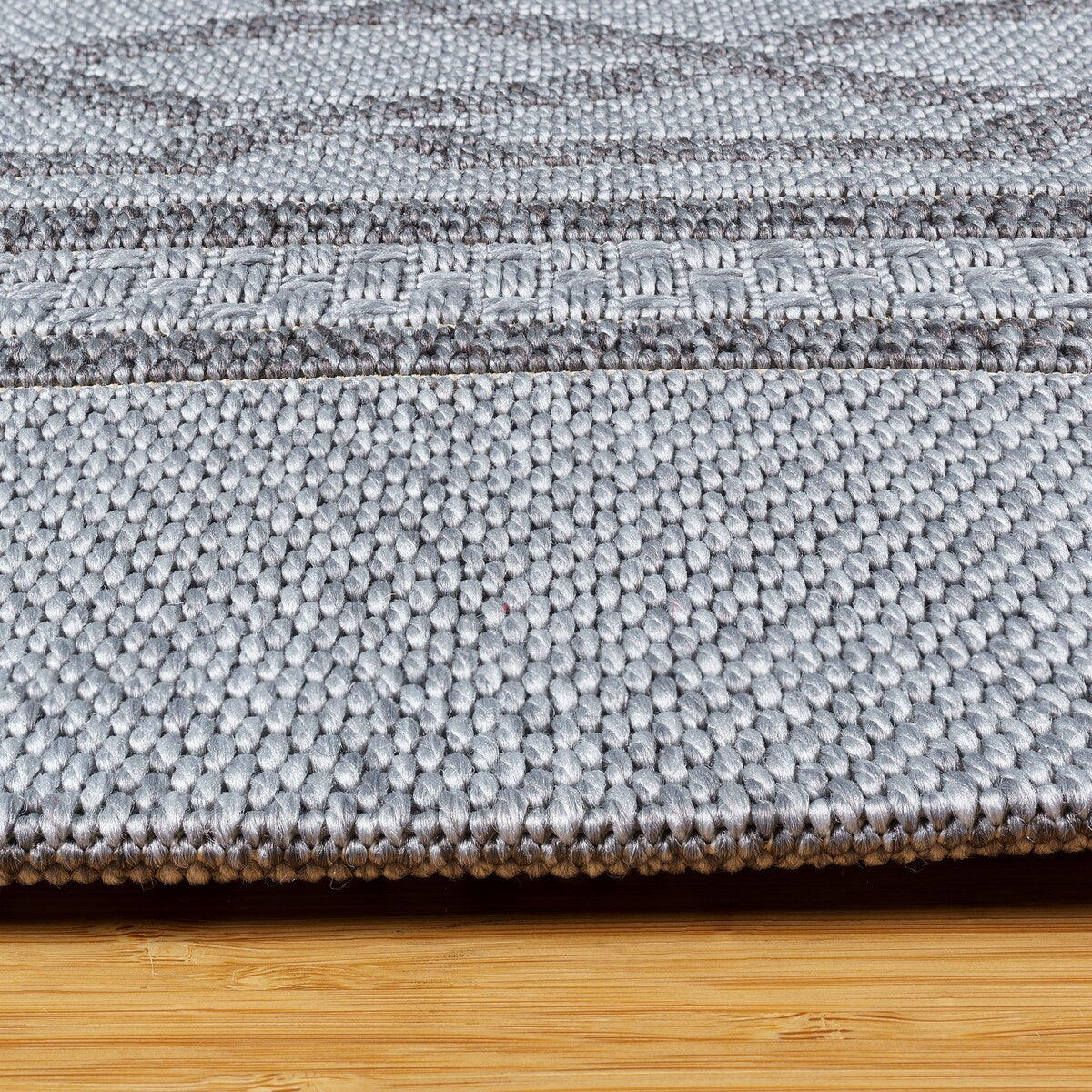 Gertmenian Calypso Biella Modern Bohemian Gray Flatweave Indoor/ Outdoor Area Rug