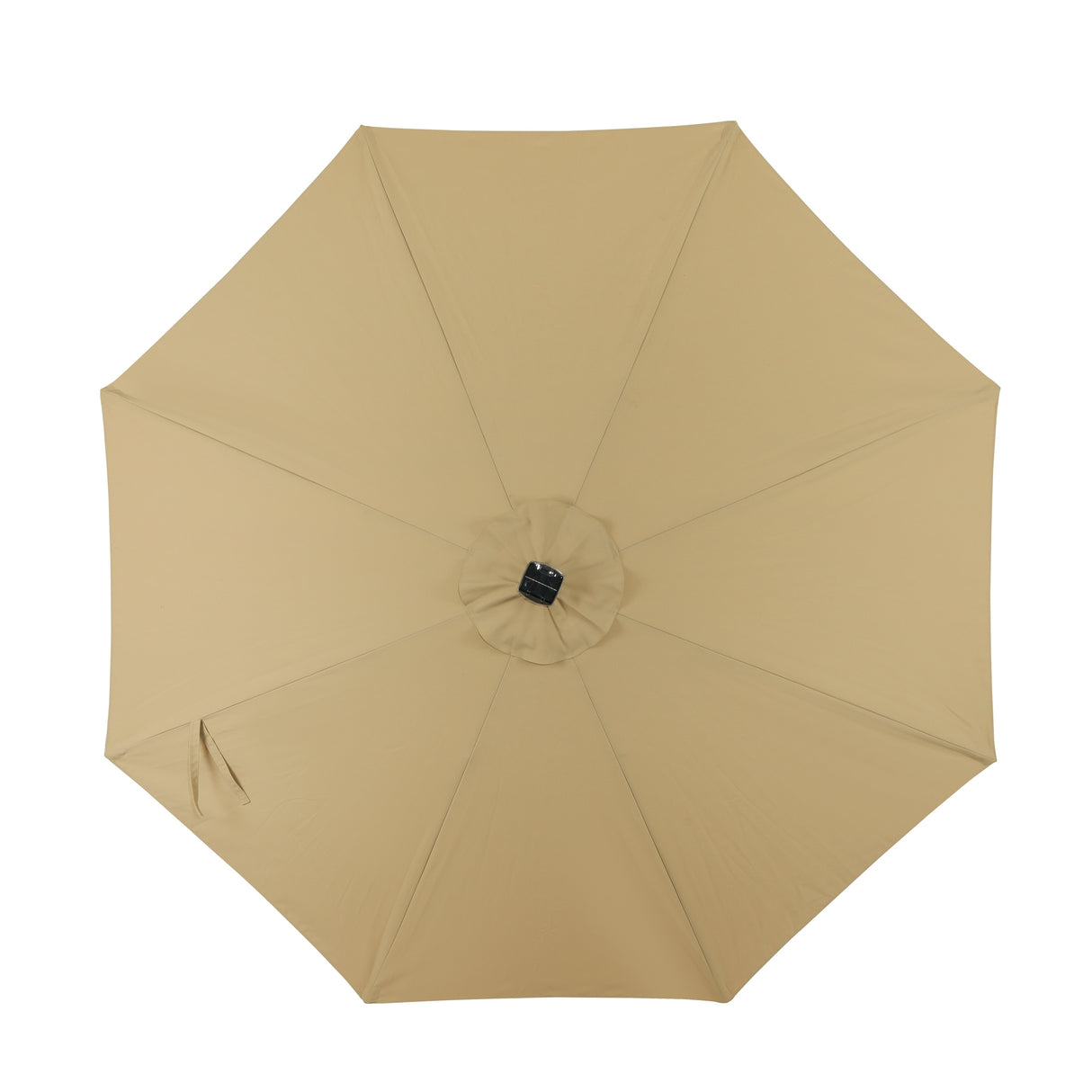 Island Umbrella Calypso II 11-ft Octagon Market Umbrella with Solar LED Strip Lights