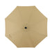 Island Umbrella Calypso II 11-ft Octagon Market Umbrella with Solar LED Strip Lights
