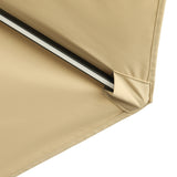 Island Umbrella Calypso II 11-ft Octagon Market Umbrella with Solar LED Strip Lights