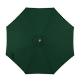 Island Umbrella Calypso II 11-ft Octagon Market Umbrella with Solar LED Strip Lights