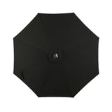 Island Umbrella Calypso II 11-ft Octagon Market Umbrella with Solar LED Strip Lights