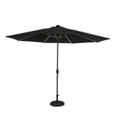 Island Umbrella Calypso II 11-ft Octagon Market Umbrella with Solar LED Strip Lights