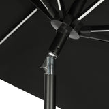 Island Umbrella Calypso II 11-ft Octagon Market Umbrella with Solar LED Strip Lights