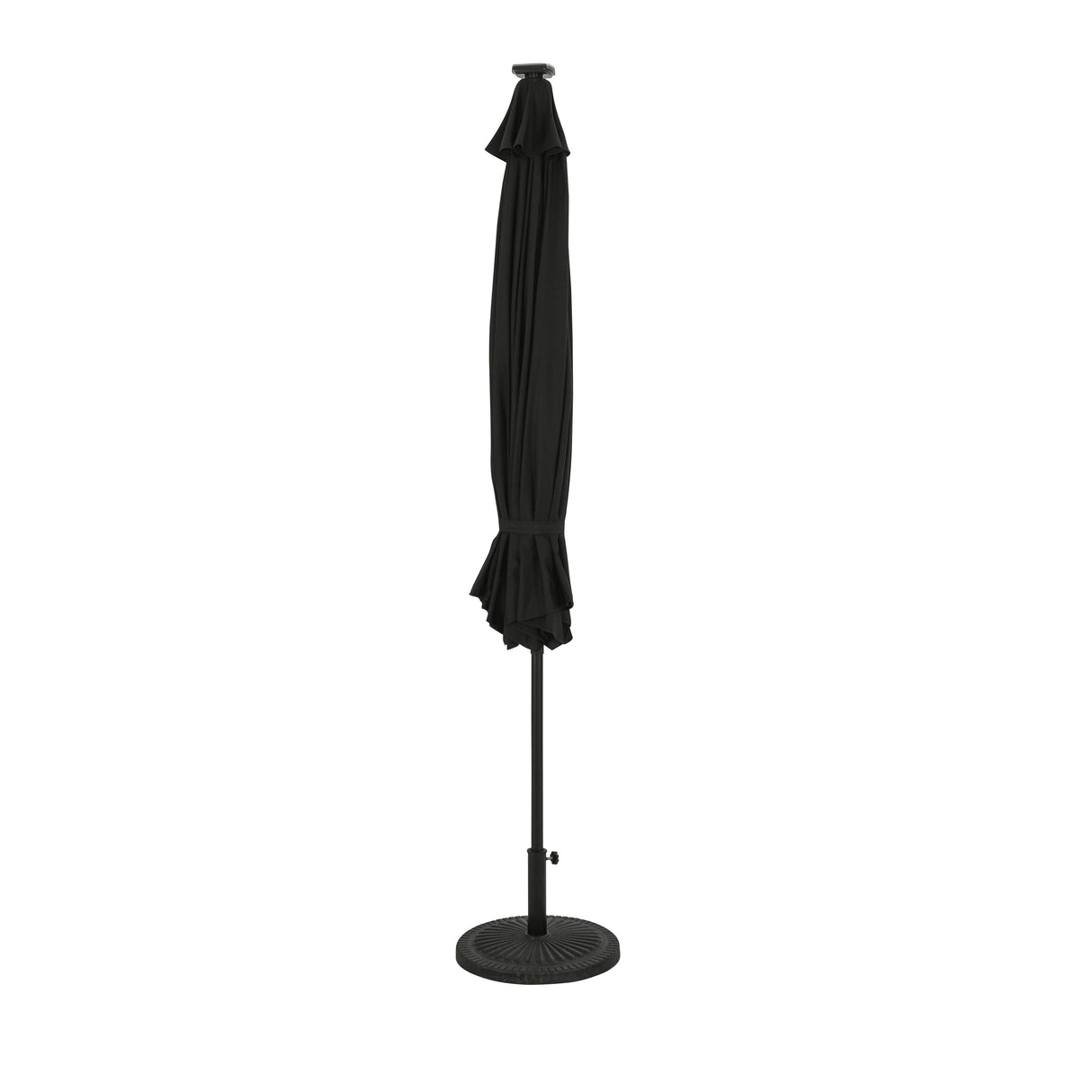 Island Umbrella Calypso II 11-ft Octagon Market Umbrella with Solar LED Strip Lights