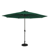 Island Umbrella Calypso II 11-ft Octagon Market Umbrella with Solar LED Strip Lights