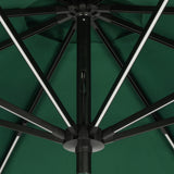 Island Umbrella Calypso II 11-ft Octagon Market Umbrella with Solar LED Strip Lights