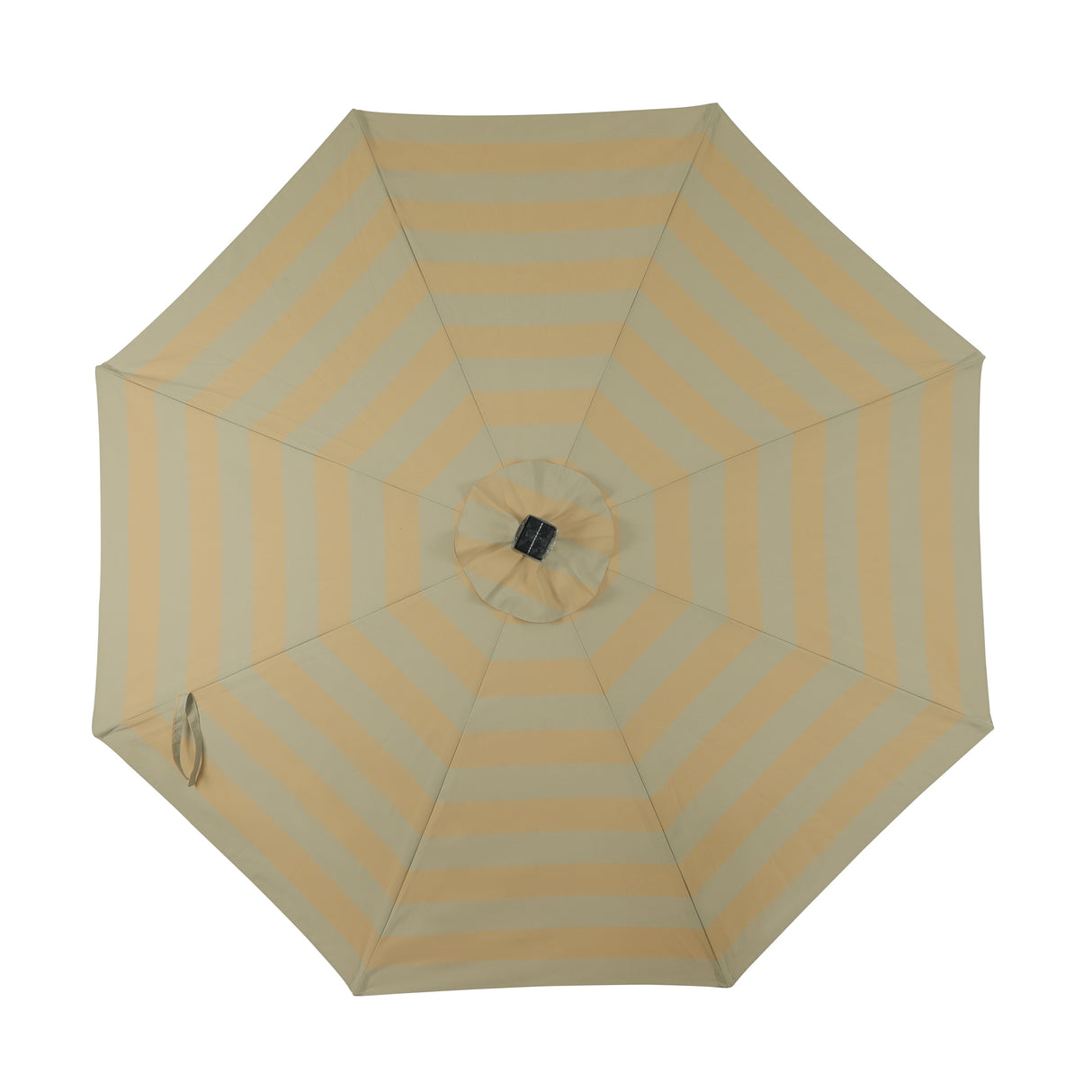 Island Umbrella Calypso II 11-ft Octagon Market Umbrella with Solar LED Strip Lights