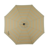 Island Umbrella Calypso II 11-ft Octagon Market Umbrella with Solar LED Strip Lights