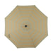 Island Umbrella Calypso II 11-ft Octagon Market Umbrella with Solar LED Strip Lights