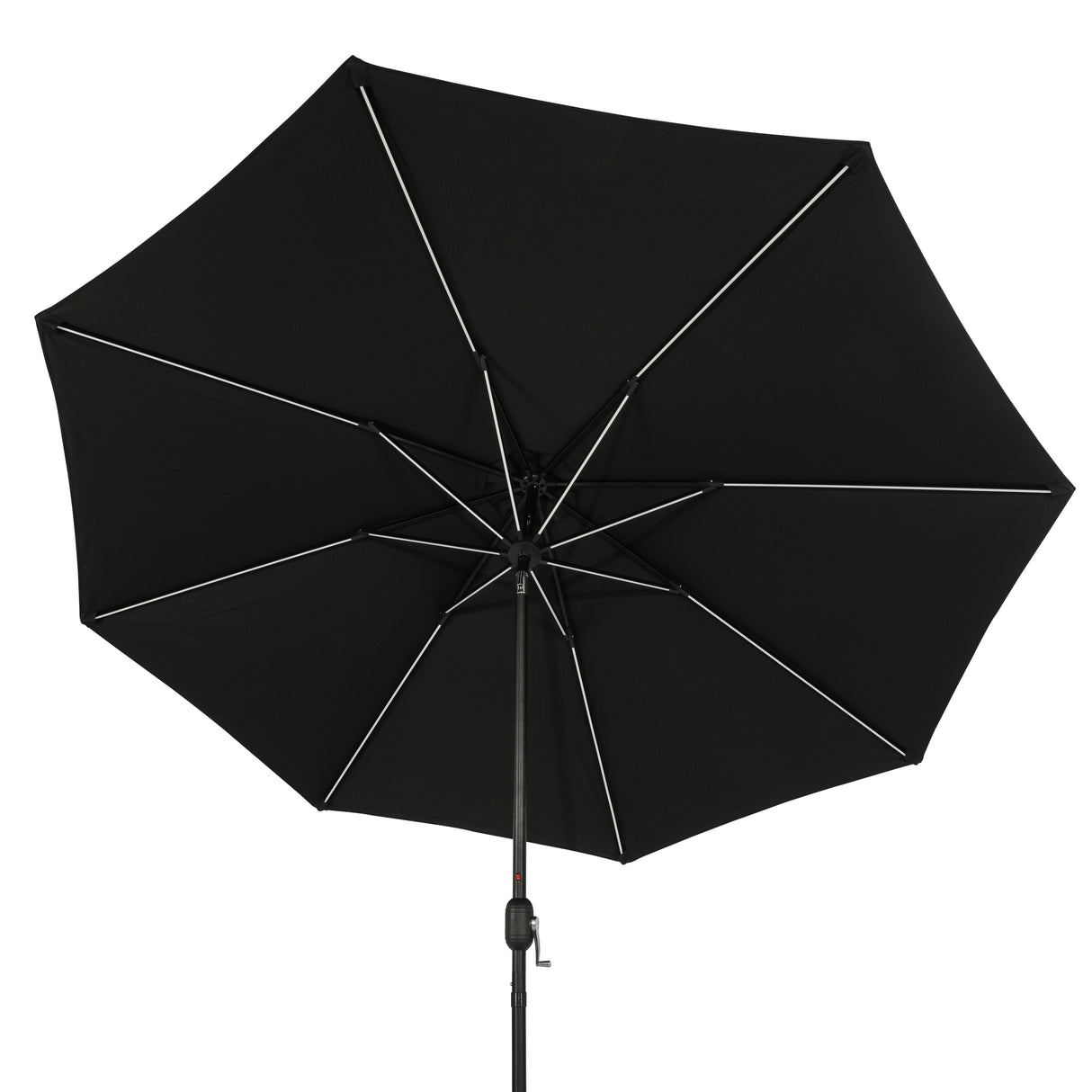 Island Umbrella Calypso II 11-ft Octagon Market Umbrella with Solar LED Strip Lights