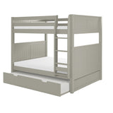 Camaflexi Full over Full Bunk Bed with Twin Trundle - Panel Headboard
