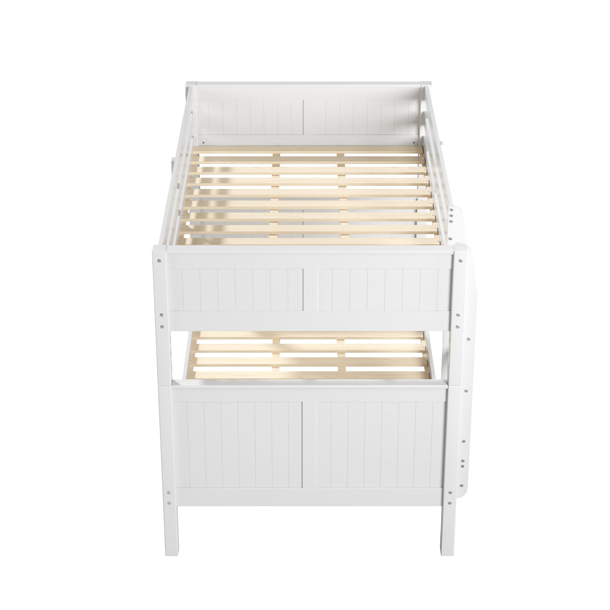 Camaflexi Full over Full Bunk Bed with Twin Trundle - Panel Headboard