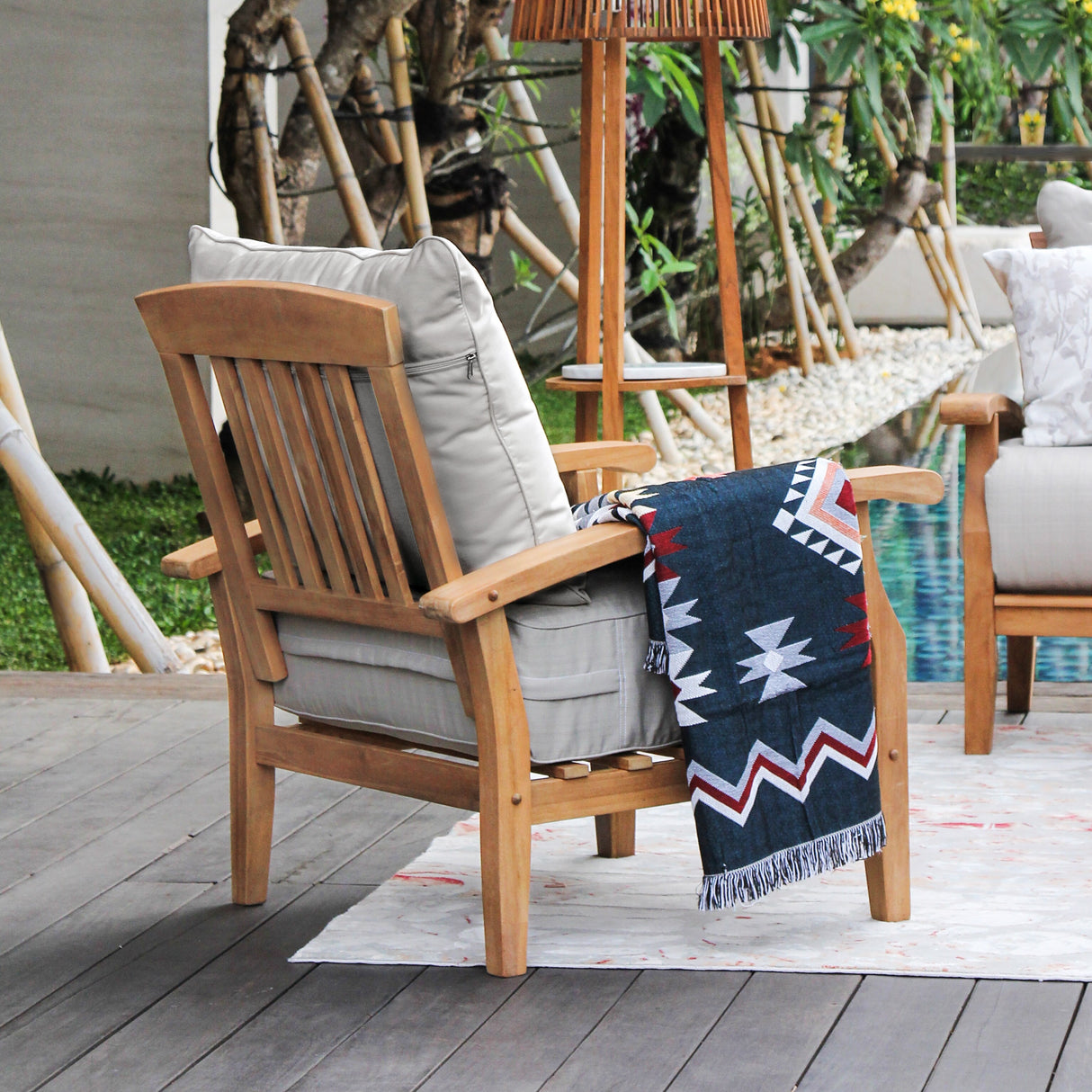 Cambridge Casual Caterina 4-piece Teak Patio Conversation Set