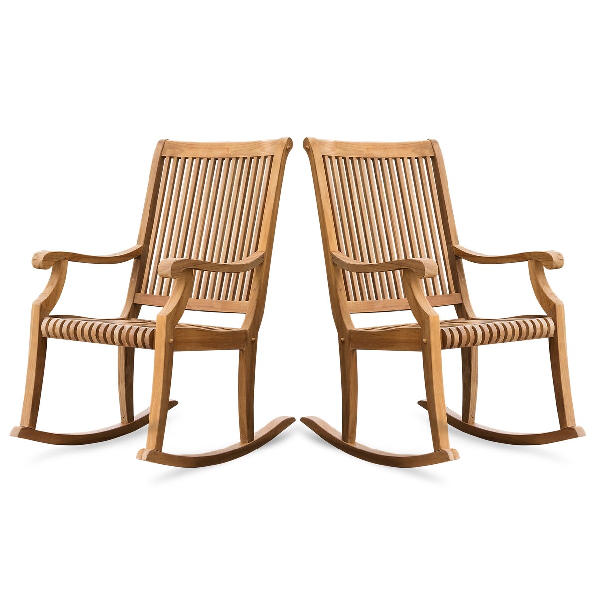 Cambridge Casual Riviera Teak Outdoor Rocking Chair Set of 2