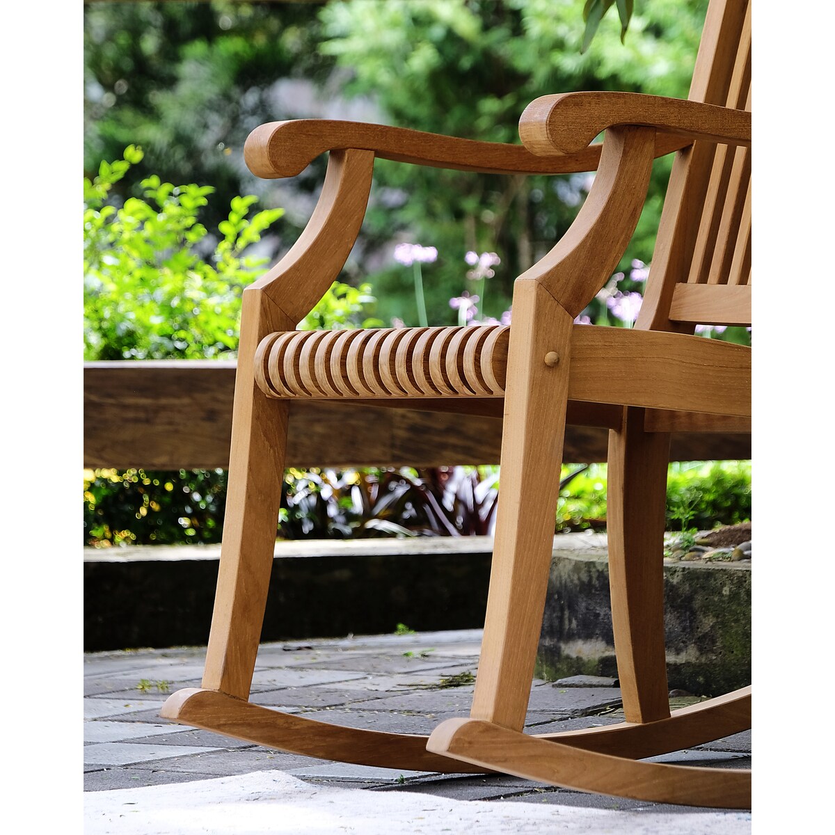Cambridge Casual Riviera Teak Outdoor Rocking Chair Set of 2