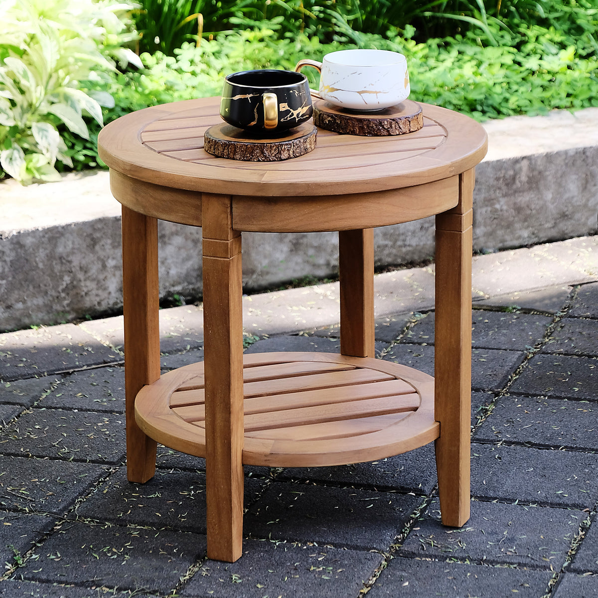 Cambridge Casual Sherwood Teak Patio Side Table