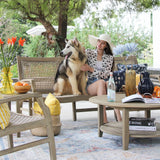 Cambridge Casual Zuma Teak Wicker Outdoor Sofa