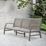Cambridge Casual Zuma Teak Wicker Outdoor Sofa