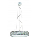 Cambridge Polished Chrome Finish Pendant with Crystal Shade