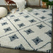 Camila Trellis Shag Area Rug