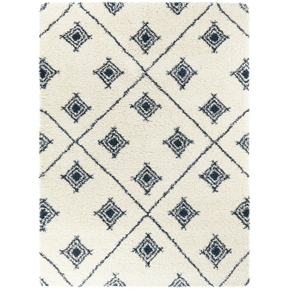 Camila Trellis Shag Area Rug