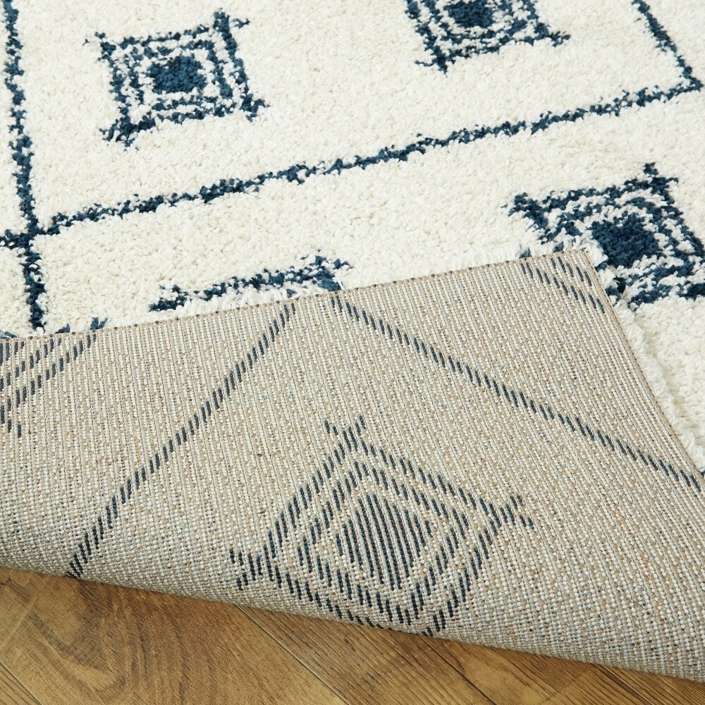 Camila Trellis Shag Area Rug