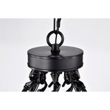 Camilla Candle Style Wagon Wheel 45 Inch Chandelier Matte Black Finish with 15 Light