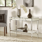 Camille Mirrored TV Stand Console Table with Drawer by iNSPIRE Q Bold