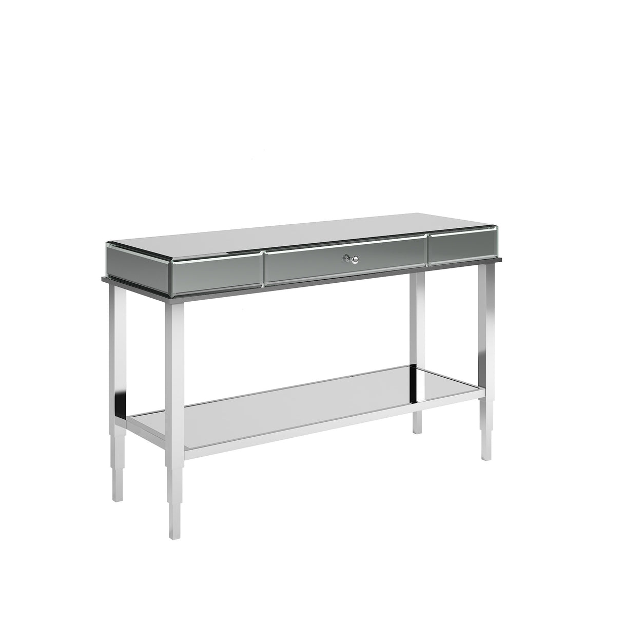 Camille Mirrored TV Stand Console Table with Drawer by iNSPIRE Q Bold