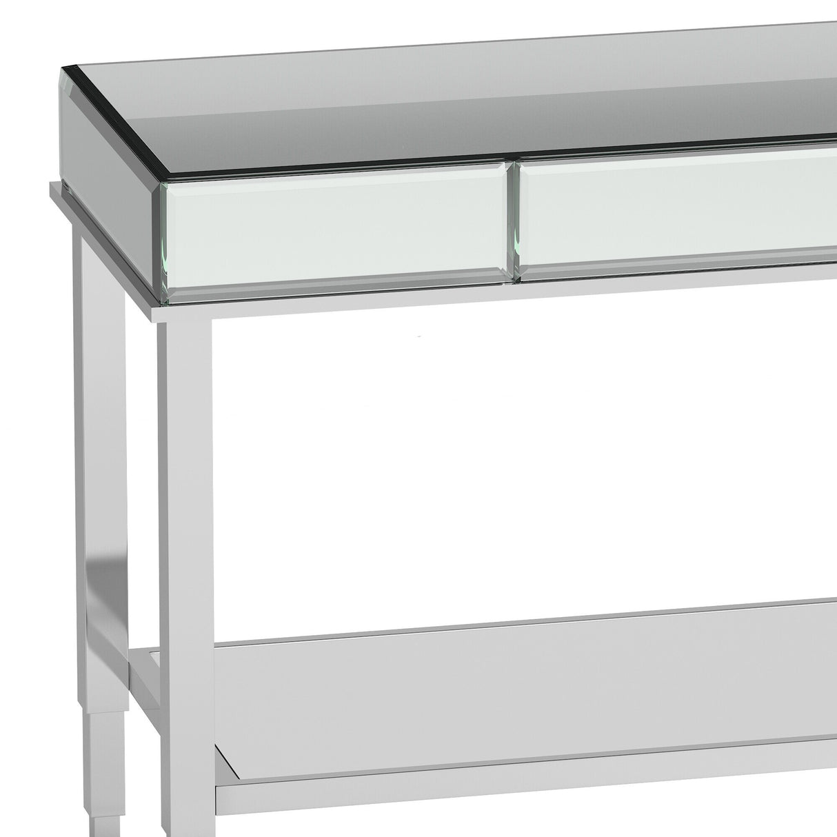 Camille Mirrored TV Stand Console Table with Drawer by iNSPIRE Q Bold