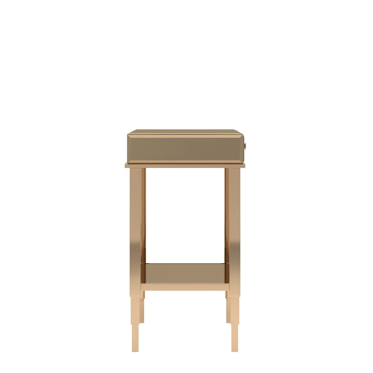 Camille Mirrored TV Stand Console Table with Drawer by iNSPIRE Q Bold