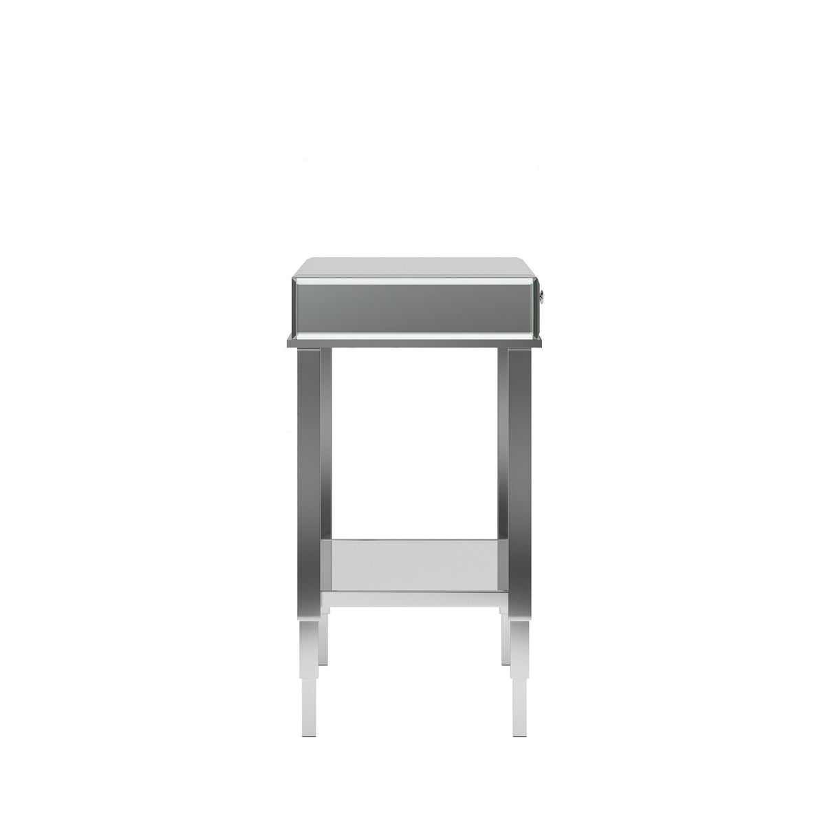 Camille Mirrored TV Stand Console Table with Drawer by iNSPIRE Q Bold