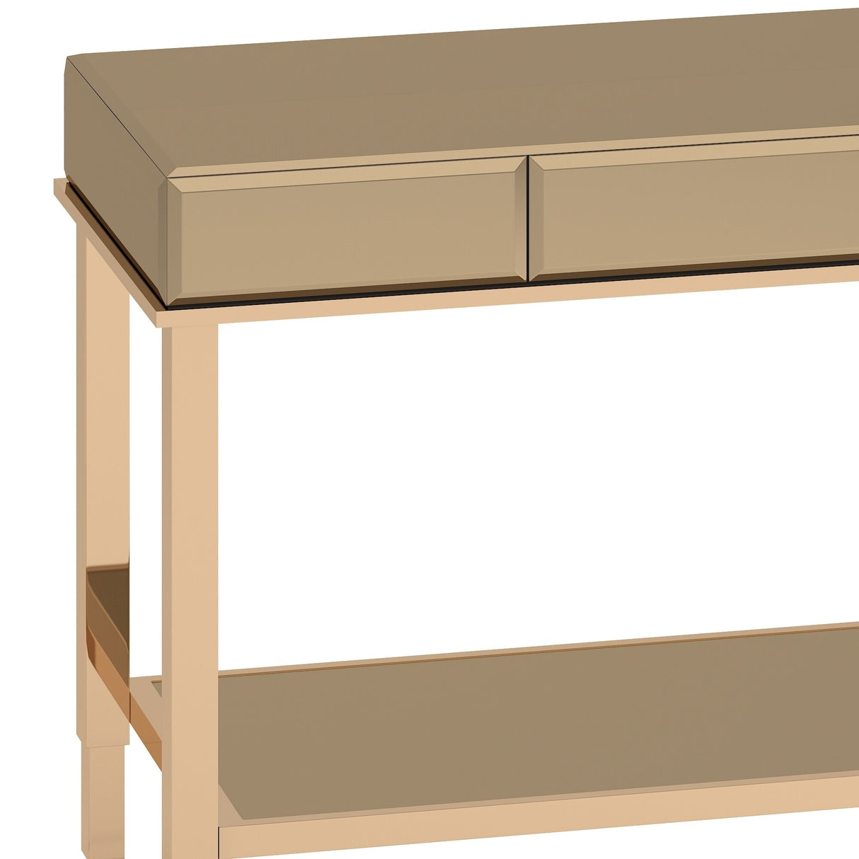 Camille Mirrored TV Stand Console Table with Drawer by iNSPIRE Q Bold