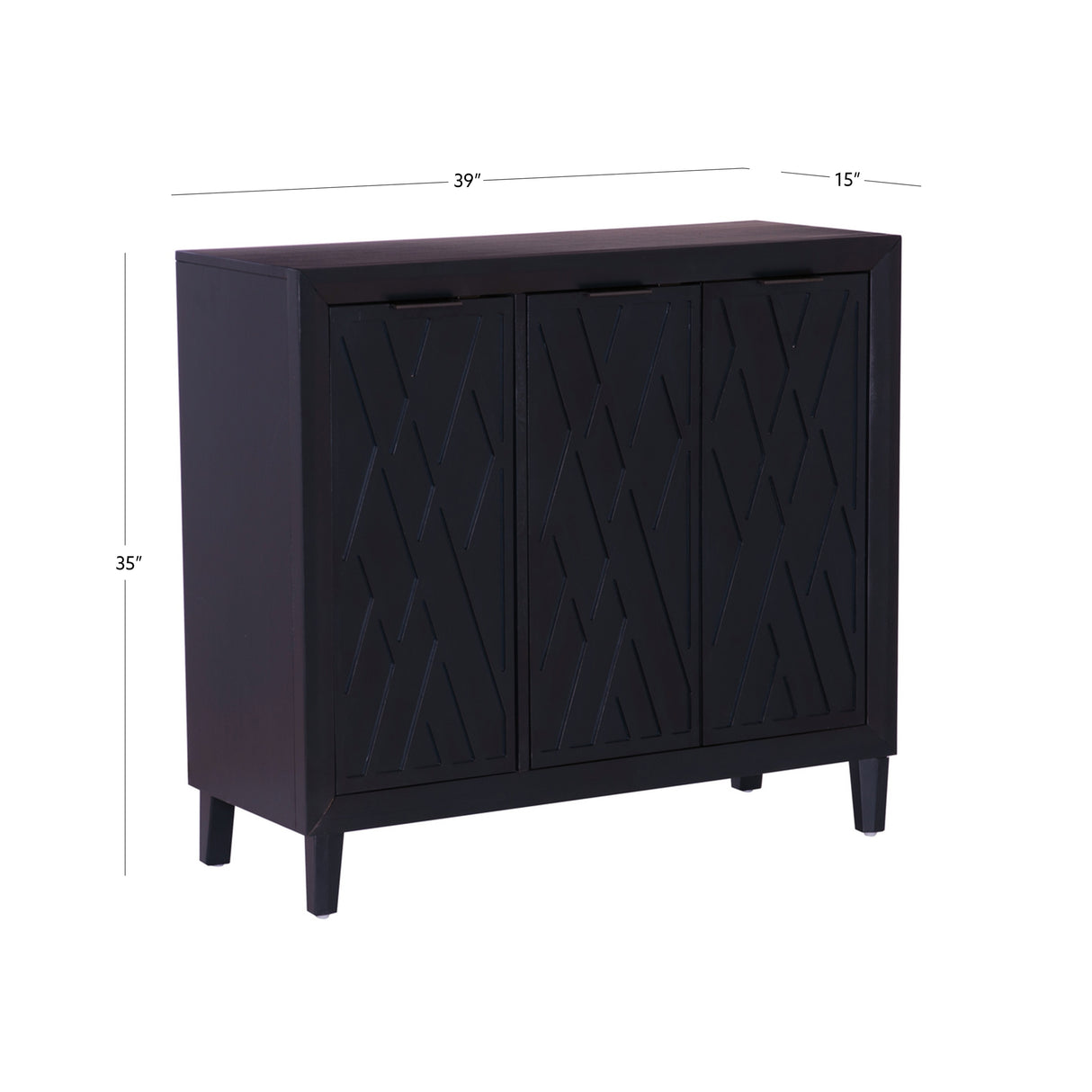 Camlin Wood 3-Door Adjustable Accent Cabinet