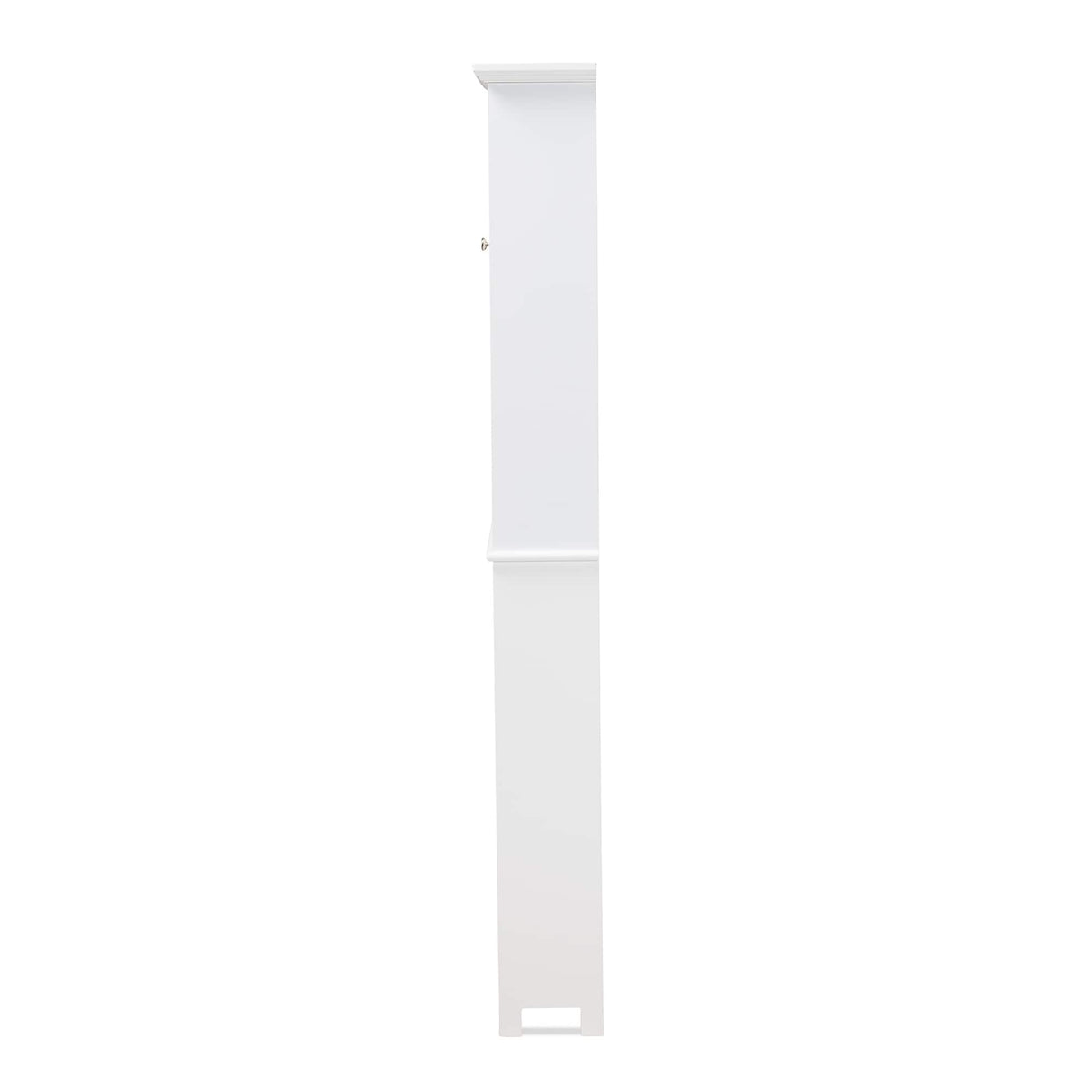 Campbell White Finished Wood Over the Toilet Bathroom Storage Cabinet