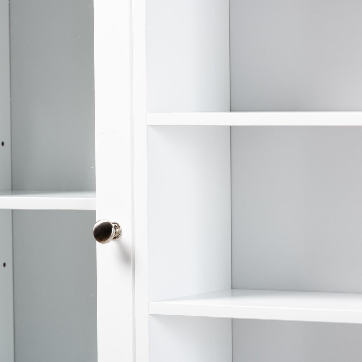 Campbell White Finished Wood Over the Toilet Bathroom Storage Cabinet