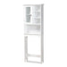 Campbell White Finished Wood Over the Toilet Bathroom Storage Cabinet