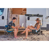 Camping Chair with Shade Canopy, Portable Camping Chairs, Detachable Shade Canopy, Side-Pocket and Cupholder