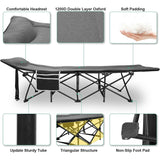 Camping Cot for Adults with Cushion and Pillow