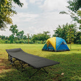 Camping Cot for Adults with Cushion and Pillow