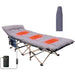 Camping Cot, Heated Camping Cot Folding Cot for Adults with Heated Mattress, Folding Bed, Carry Bag - 74 x 26.5