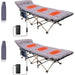 Camping Cot, Heated Camping Cot Folding Cot for Adults with Heated Mattress, Folding Bed, Carry Bag - 74 x 26.5
