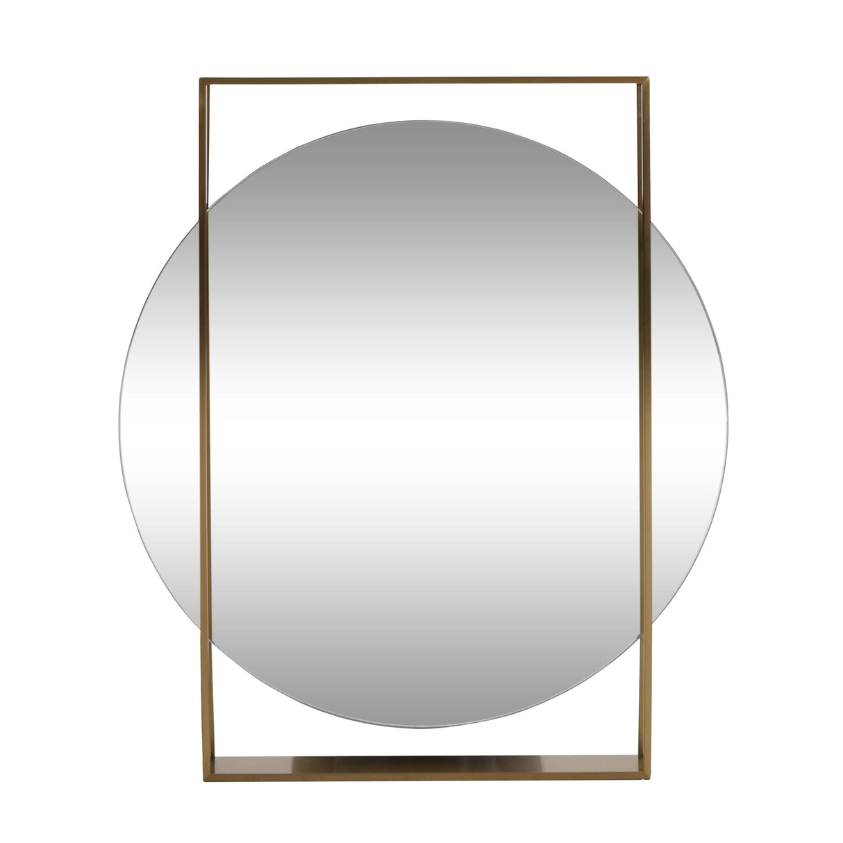 Canaan Modern Round Framed Wall Mirror by Christopher Knight Home - 36.00" H x 31.50" W x 3.25" D