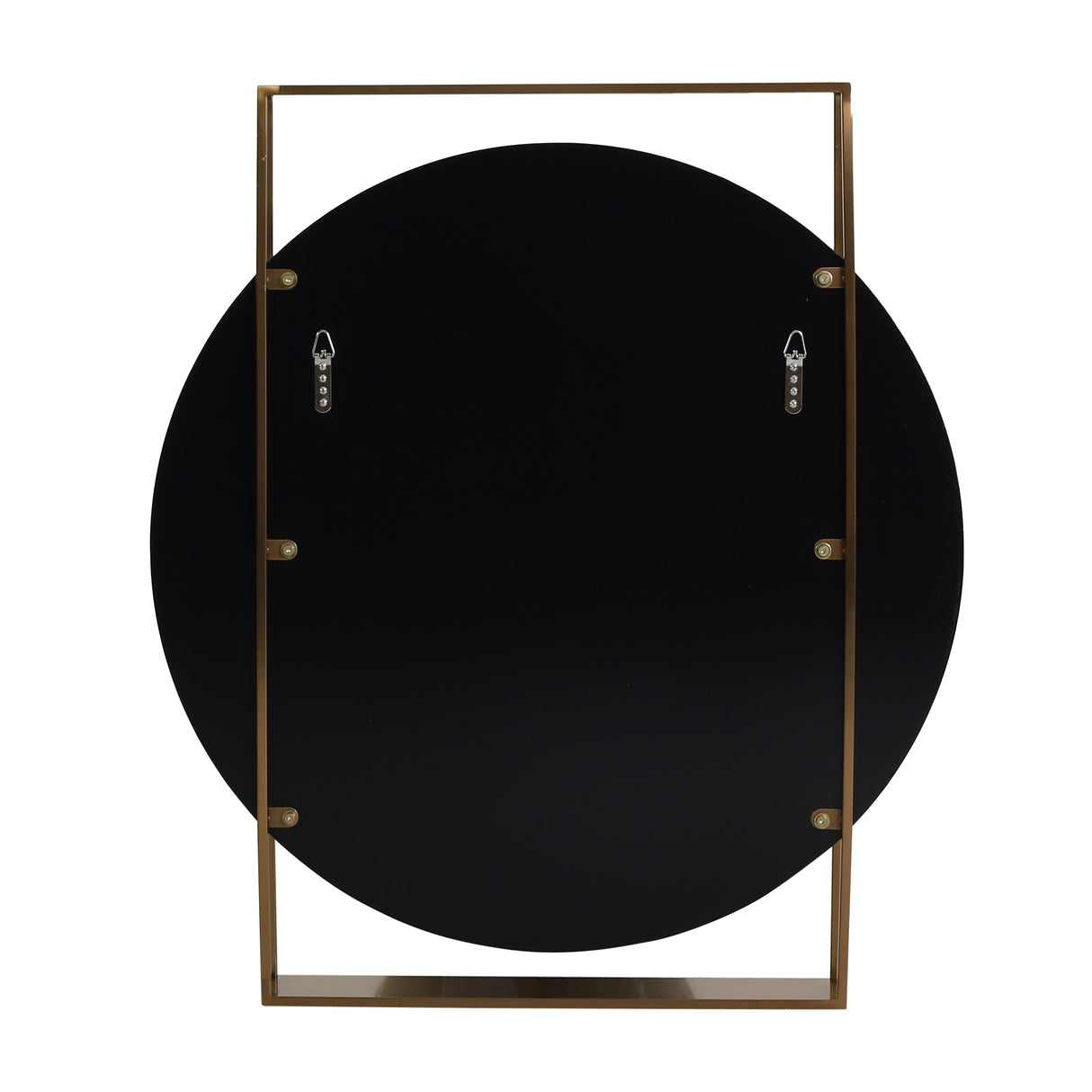 Canaan Modern Round Framed Wall Mirror by Christopher Knight Home - 36.00" H x 31.50" W x 3.25" D