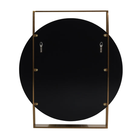 Canaan Modern Round Framed Wall Mirror by Christopher Knight Home - 36.00" H x 31.50" W x 3.25" D