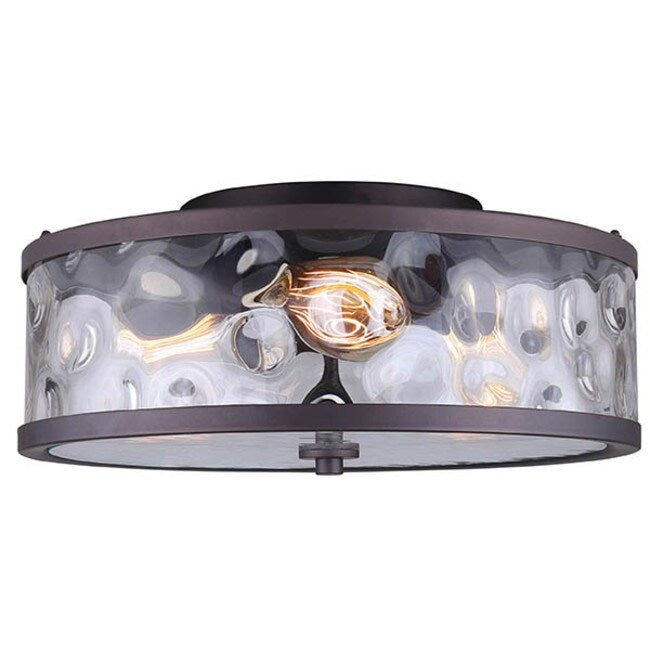 Canarm Cala 3 Light 16" Wide Flush Mount Drum Ceiling Fixture